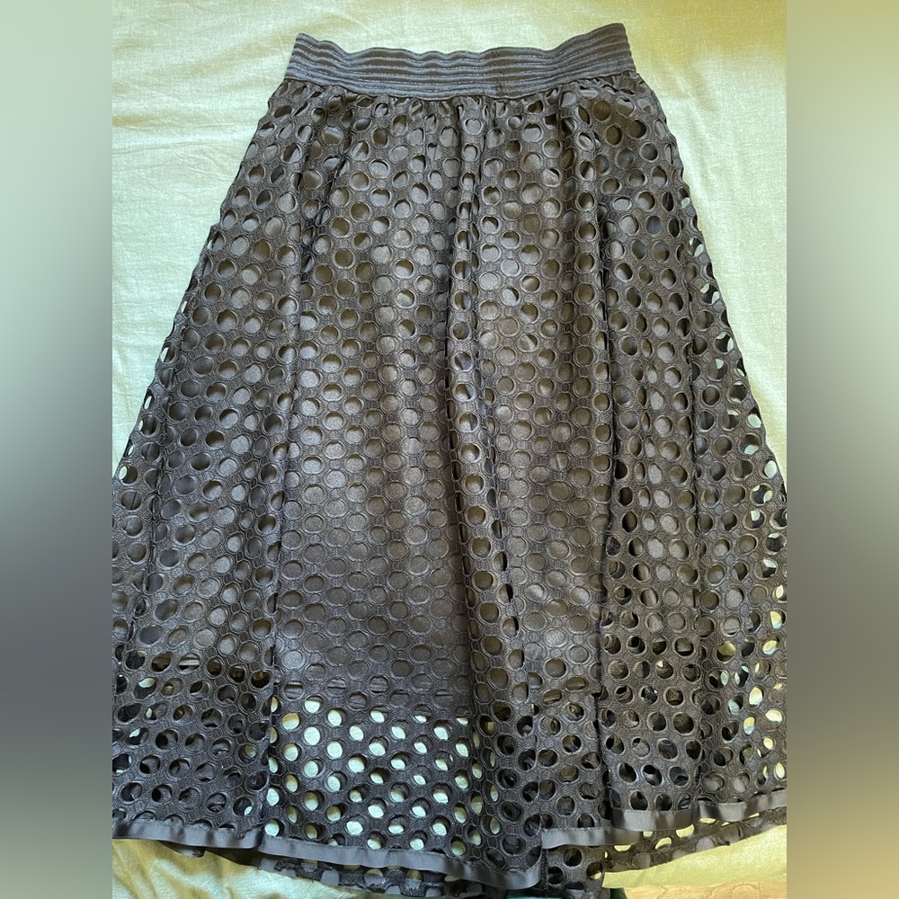 Black skirt two layers